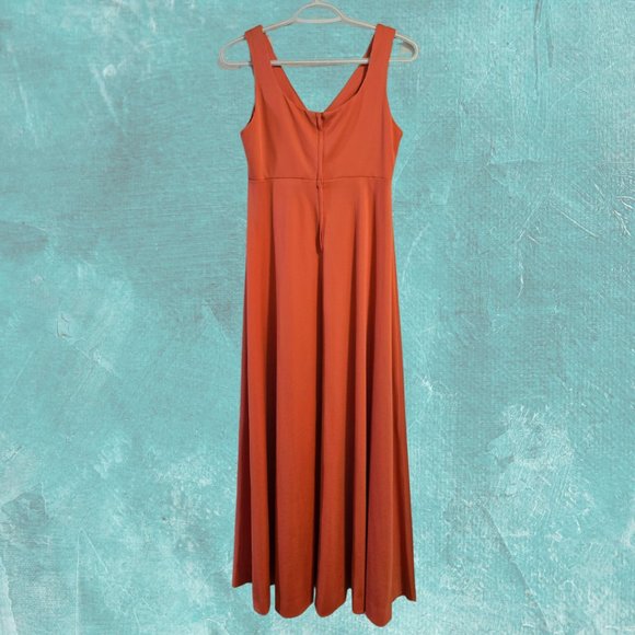 Vintage Coral Maxi Dress – The House of Nu-Mode - Canadian Fashion - Picture 2 of 7